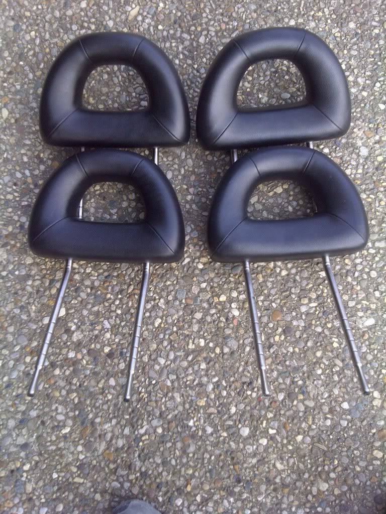 FS Black Leather Beetle Headrests VW Vortex Volkswagen Forum